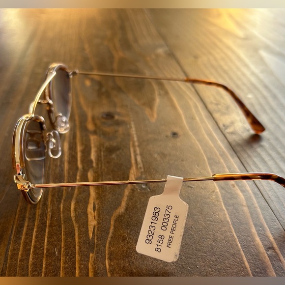 Free People Brown and Gold Sunglasses - Picture 3 of 5